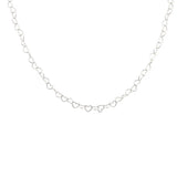 Natalie Wood - Adorned Heart Layering Necklace Silver - RESTOCK-110 Jewelry & Hair-Natalie Wood-July & June Women's Fashion Boutique Located in San Antonio, Texas