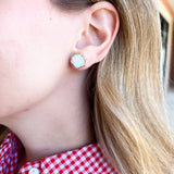 Easton Elle - Shell Shaped Stud Earrings-110 Jewelry & Hair-Easton Elle-July & June Women's Fashion Boutique Located in San Antonio, Texas