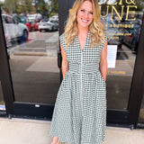 Life's A Picnic Midi Dress - Forrest-500 Midi-ENTRO-July & June Women's Fashion Boutique Located in San Antonio, Texas