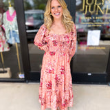 Dusty Blush Midi Dress-500 Midi-FATE-July & June Women's Fashion Boutique Located in San Antonio, Texas