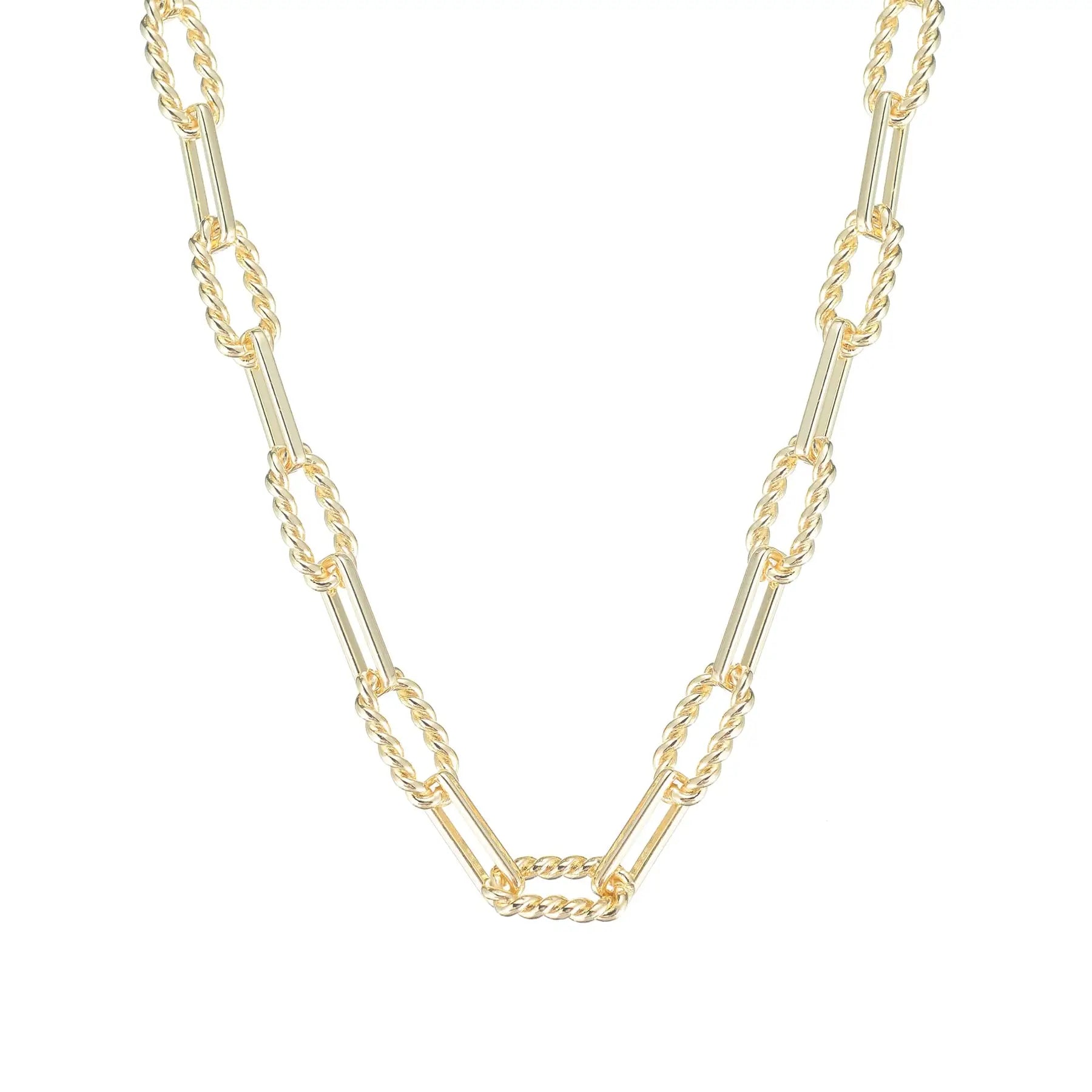 Natalie Wood - She's Spicy Mini Chain Link Necklaces in Gold-Natalie Wood-July & June Women's Fashion Boutique Located in San Antonio, Texas