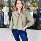 The Courtney Blouse-200 Fashion Blouses-ABLE-July & June Women's Fashion Boutique Located in San Antonio, Texas
