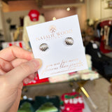 Natalie Wood - Eclipse Ball Stud Earrings Silver-110 Jewelry & Hair-Natalie Wood-July & June Women's Fashion Boutique Located in San Antonio, Texas