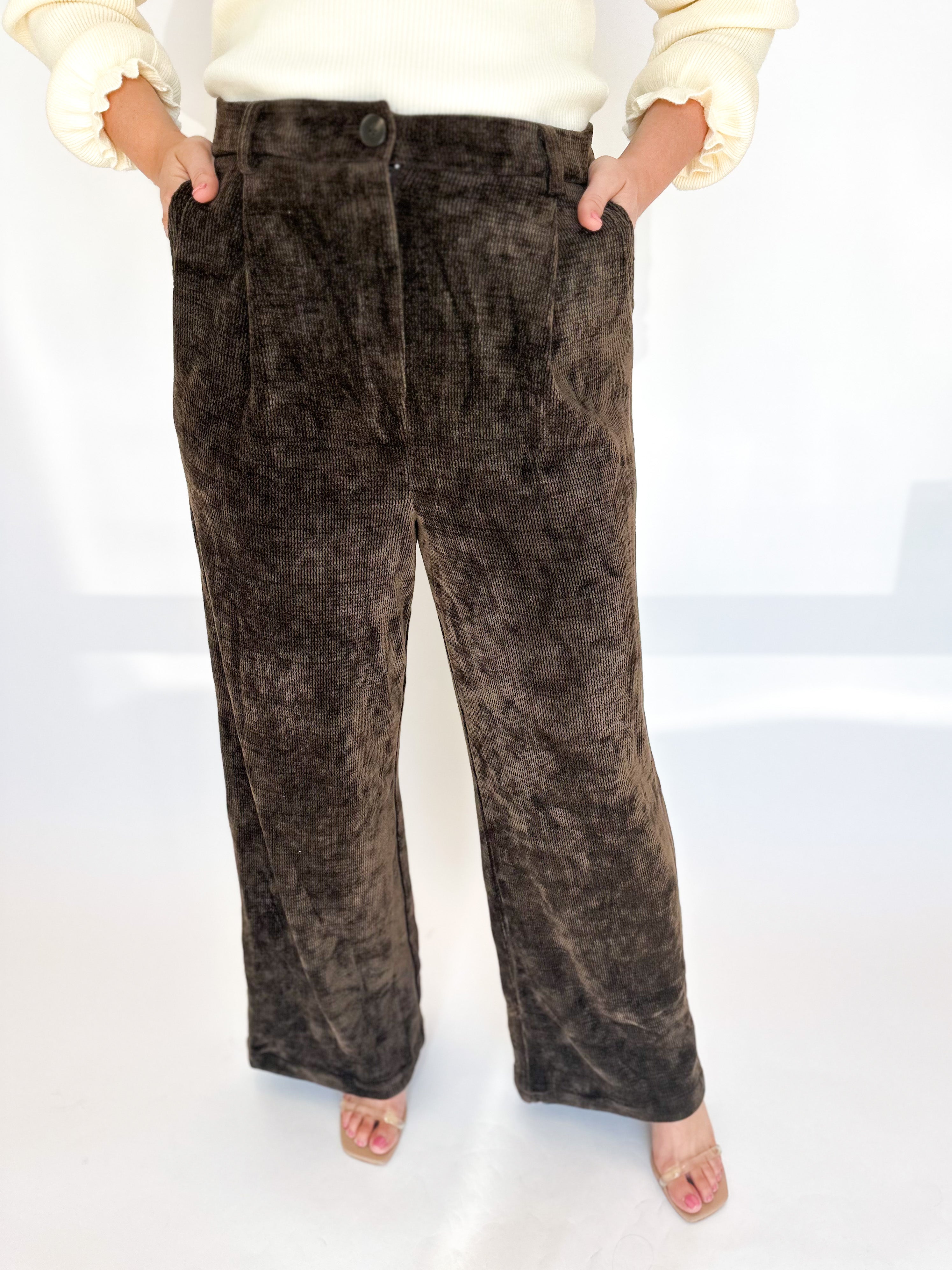 The Fall It Girl Trouser Pants-400 Pants-CURRENT AIR CLOTHING-July & June Women's Fashion Boutique Located in San Antonio, Texas
