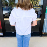 The Selly Blouse - Ivory-200 Fashion Blouses-PINCH-July & June Women's Fashion Boutique Located in San Antonio, Texas
