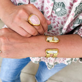 Easton Elle - Tear Drop Ring - Pink-110 Jewelry & Hair-Easton Elle-July & June Women's Fashion Boutique Located in San Antonio, Texas