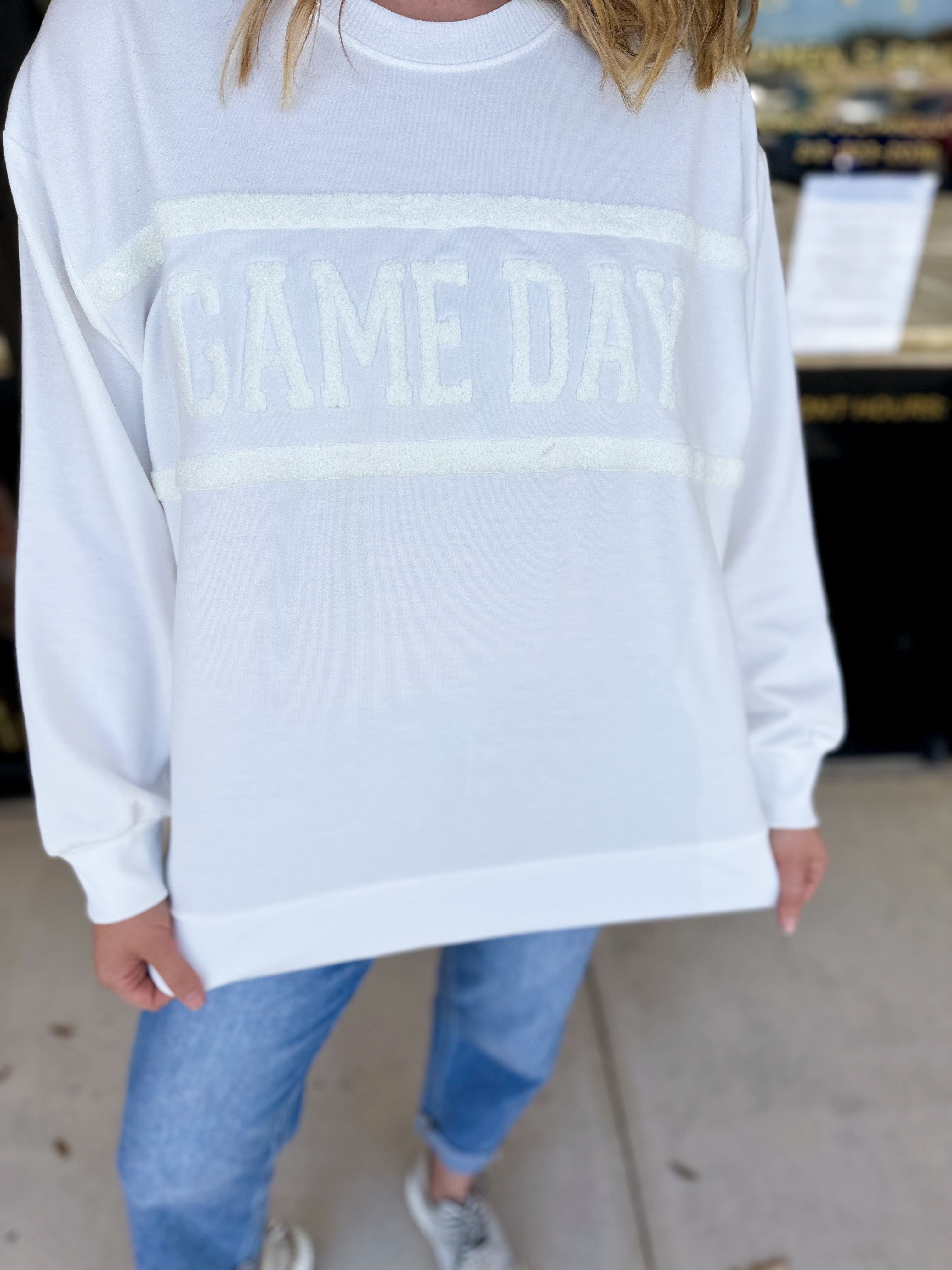 MARY SQUARE - Gameday Pullover-230 Sweaters/Cardis-MARY SQUARE-July & June Women's Fashion Boutique Located in San Antonio, Texas