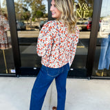Harvest Floral Quilted Jacket-600 Outerwear-FATE-July & June Women's Fashion Boutique Located in San Antonio, Texas