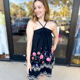 Fiesta Night Halter Mini Dress-510 Mini-ANDREE BY UNIT-July & June Women's Fashion Boutique Located in San Antonio, Texas