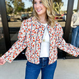 Harvest Floral Quilted Jacket-600 Outerwear-FATE-July & June Women's Fashion Boutique Located in San Antonio, Texas
