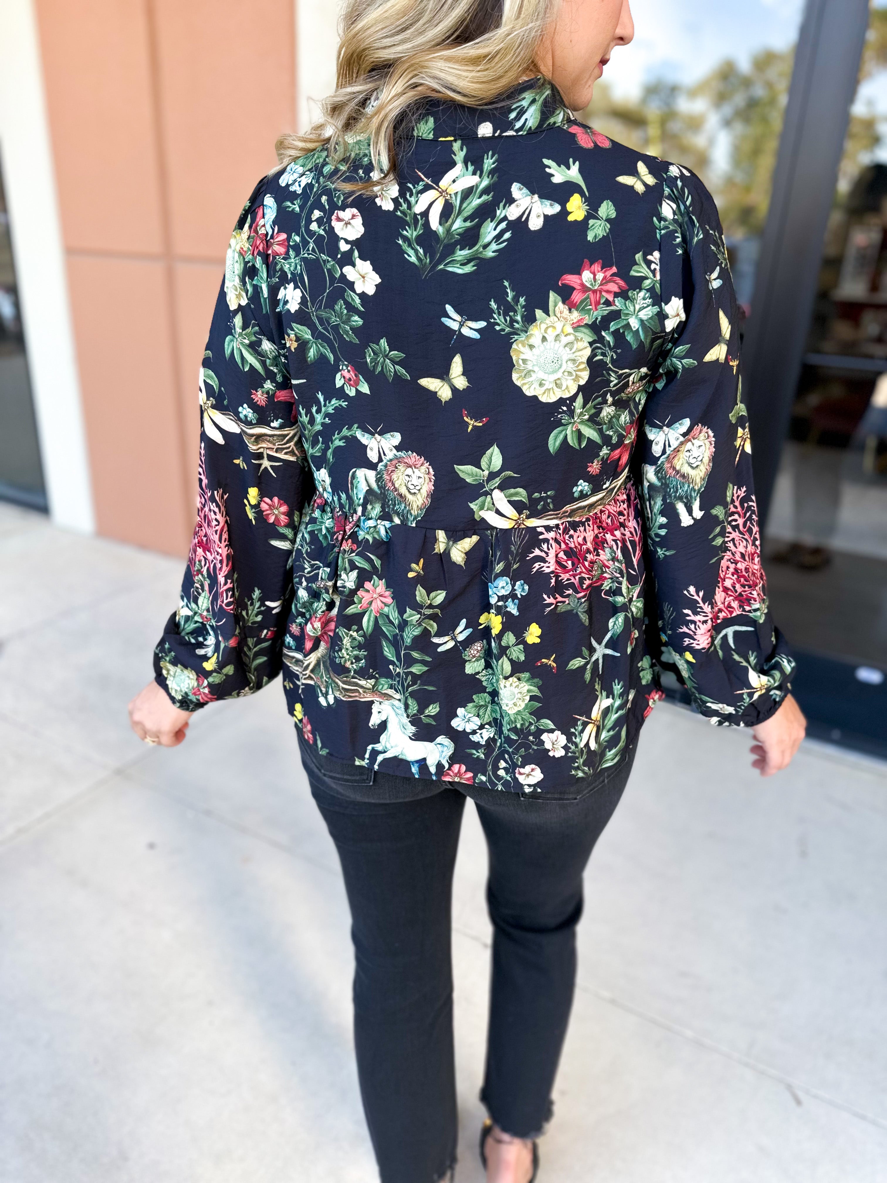 Full of Wonder Blouse-200 Fashion Blouses-FATE-July & June Women's Fashion Boutique Located in San Antonio, Texas