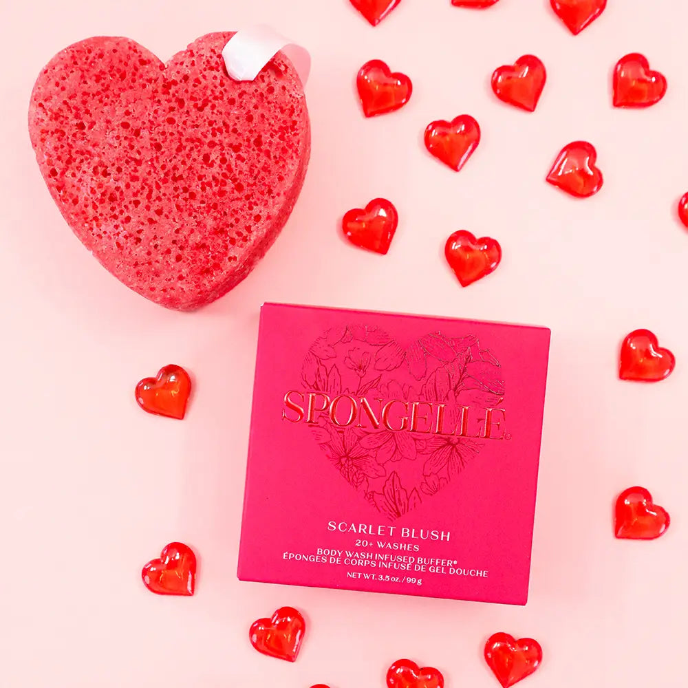Spongellé - Scarlett Heart Buffer-120 Apothecary-Spongellé-July & June Women's Fashion Boutique Located in San Antonio, Texas