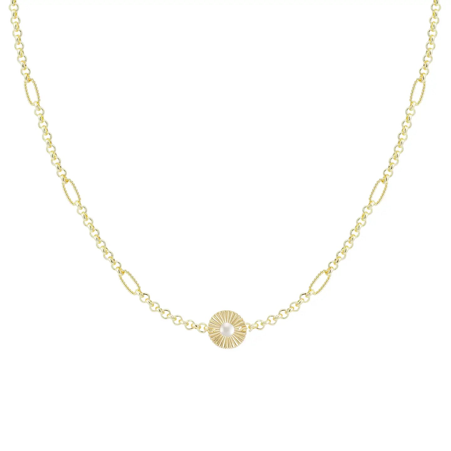 Natalie Wood - Solaris Gem Necklace in Pearl-110 Jewelry & Hair-Natalie Wood-July & June Women's Fashion Boutique Located in San Antonio, Texas