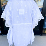 Bellissima White Cover Up-SHIRALEAH-July & June Women's Fashion Boutique Located in San Antonio, Texas