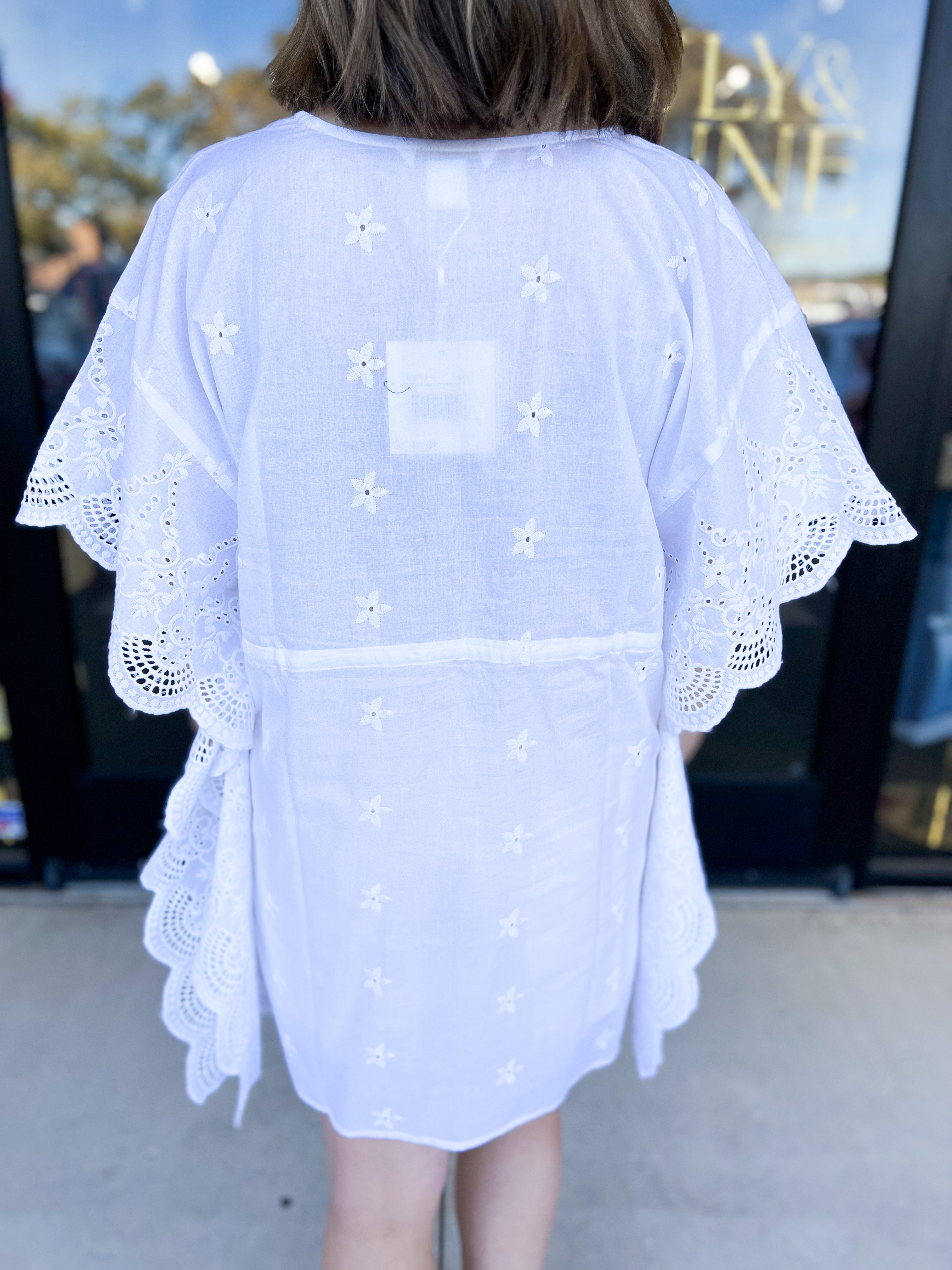 Bellissima White Cover Up-SHIRALEAH-July & June Women's Fashion Boutique Located in San Antonio, Texas