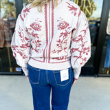 The Vintage Floral Sweater - Cream-230 Sweaters/Cardis-FATE-July & June Women's Fashion Boutique Located in San Antonio, Texas
