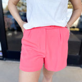 Chic Shorts - Coral Sunset-410 Shorts/Skirts-SKIES ARE BLUE-July & June Women's Fashion Boutique Located in San Antonio, Texas