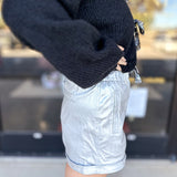The Chic Party Short - Silver-410 Shorts/Skirts-SKIES ARE BLUE-July & June Women's Fashion Boutique Located in San Antonio, Texas