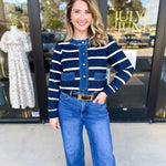 Denim Dreams Cardigan-230 Sweaters/Cardis-ENTRO-July & June Women's Fashion Boutique Located in San Antonio, Texas