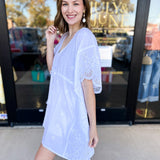 Bellissima White Cover Up-SHIRALEAH-July & June Women's Fashion Boutique Located in San Antonio, Texas