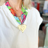 Scarf Necklace - Kennedy Heart-110 Jewelry & Hair-HART DESIGNS-July & June Women's Fashion Boutique Located in San Antonio, Texas