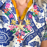 Scarf Necklace - Yellow Star-110 Jewelry & Hair-HART DESIGNS-July & June Women's Fashion Boutique Located in San Antonio, Texas