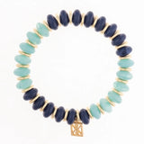 Michelle McDowell - Dallas Aqua Navy Bracelet Set-110 Jewelry & Hair-Michelle McDowell-July & June Women's Fashion Boutique Located in San Antonio, Texas