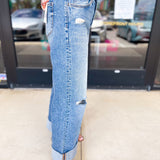 Vervet - High Rise Baggy Cuff Jeans-400 Pants-VEVERT BY FLYING MONKEY-July & June Women's Fashion Boutique Located in San Antonio, Texas