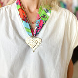 Scarf Necklace - Kennedy Heart-110 Jewelry & Hair-HART DESIGNS-July & June Women's Fashion Boutique Located in San Antonio, Texas