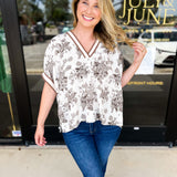 The Briar Blouse - Mocha-200 Fashion Blouses-ENTRO-July & June Women's Fashion Boutique Located in San Antonio, Texas