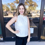 High Neck Tank-200 Fashion Blouses-PINCH-July & June Women's Fashion Boutique Located in San Antonio, Texas