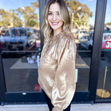 You're So Golden Blouse-JODIFL-July & June Women's Fashion Boutique Located in San Antonio, Texas