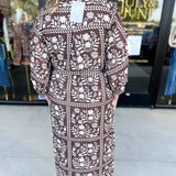 The Wrenlee Wrap Midi Dress - Chocolate Brown-500 Midi-POLOGRAM-July & June Women's Fashion Boutique Located in San Antonio, Texas