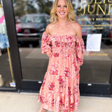 Dusty Blush Midi Dress-500 Midi-FATE-July & June Women's Fashion Boutique Located in San Antonio, Texas