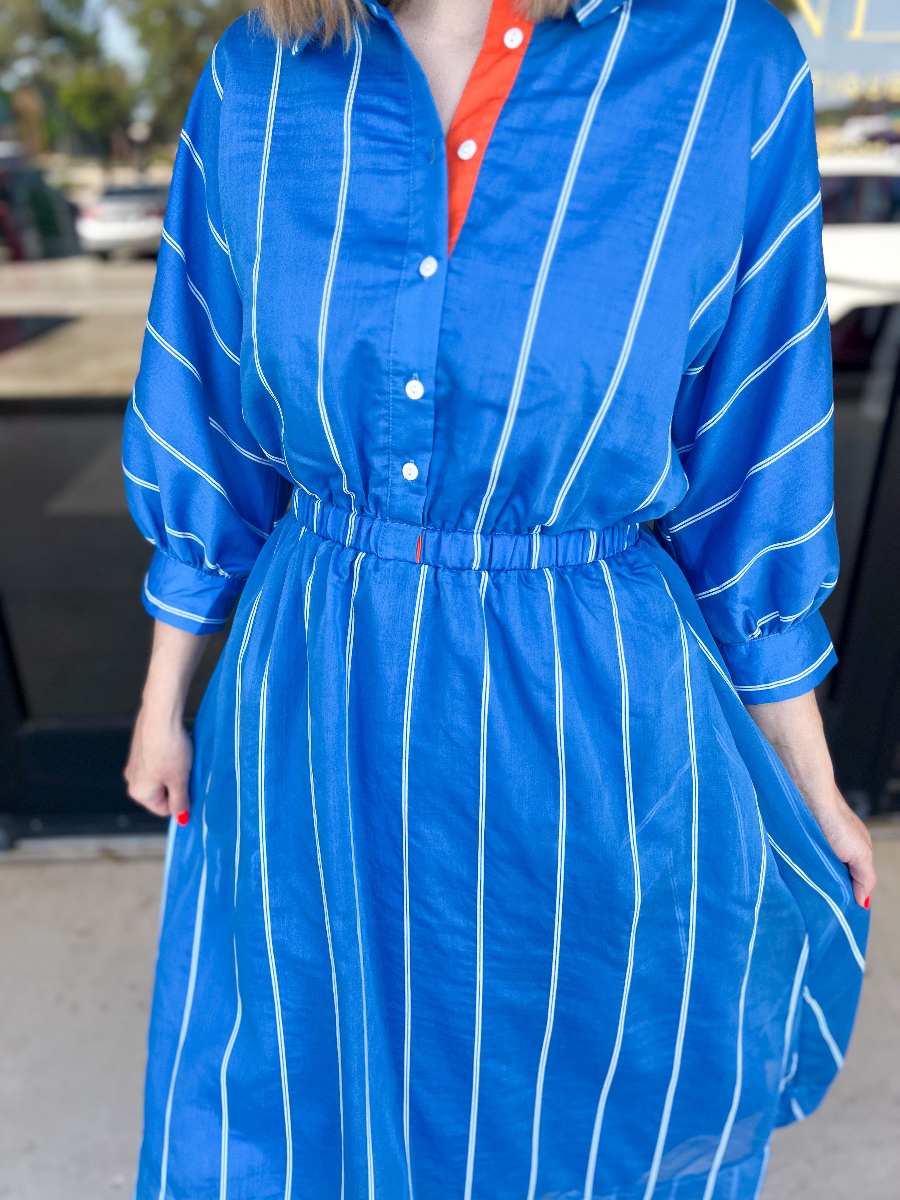 THML - Coastal Cutie Midi Dress-500 Midi-THML-July & June Women's Fashion Boutique Located in San Antonio, Texas