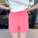 Chic Shorts - Coral Sunset-410 Shorts/Skirts-SKIES ARE BLUE-July & June Women's Fashion Boutique Located in San Antonio, Texas