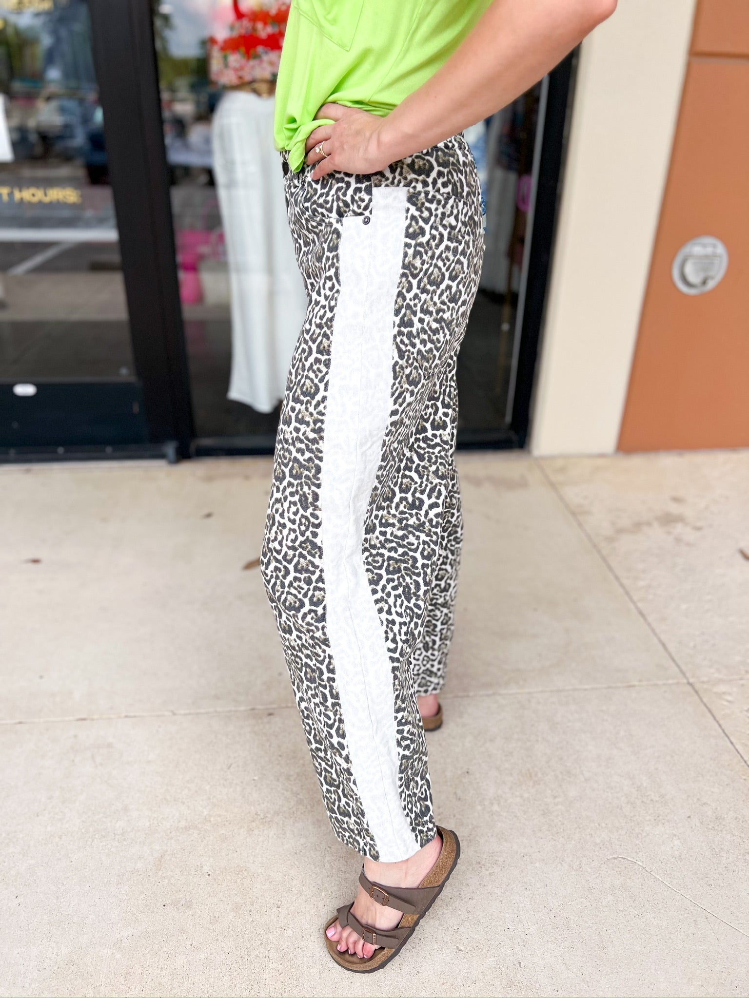 Leopard Barrel Jeans-400 Pants-JODIFL-July & June Women's Fashion Boutique Located in San Antonio, Texas