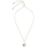 Natalie Wood - She's A Gem Adjustable Necklace in Slate Cats Eye/Gold-110 Jewelry & Hair-Natalie Wood-July & June Women's Fashion Boutique Located in San Antonio, Texas