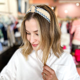 Woven Knotted Headband - Blue-130 ACCESSORIES-SHIRALEAH-July & June Women's Fashion Boutique Located in San Antonio, Texas