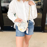 Natalie Wood - Grace Clear Crossbody in Cream-130 Accessories-Natalie Wood-July & June Women's Fashion Boutique Located in San Antonio, Texas