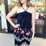 Fiesta Night Halter Mini Dress-510 Mini-ANDREE BY UNIT-July & June Women's Fashion Boutique Located in San Antonio, Texas
