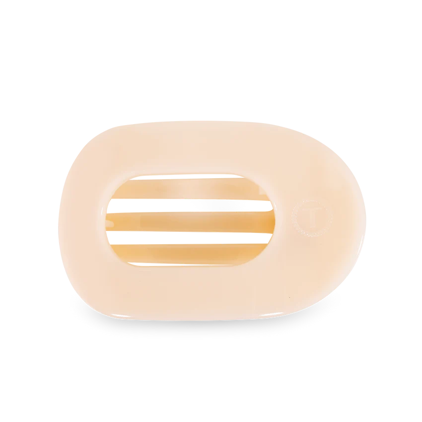 Teleties - Flat Round Hair Clips - Medium - Almond Beige-110 Jewelry & Hair-Teleties-July & June Women's Fashion Boutique Located in San Antonio, Texas