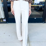 Cream Suede Trousers-400 Pants-FATE-July & June Women's Fashion Boutique Located in San Antonio, Texas