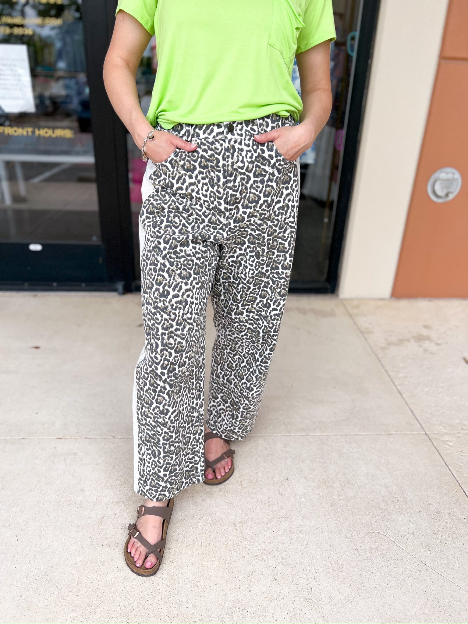 Leopard Barrel Jeans-400 Pants-JODIFL-July & June Women's Fashion Boutique Located in San Antonio, Texas