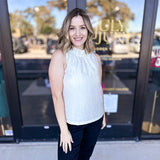 High Neck Tank-200 Fashion Blouses-PINCH-July & June Women's Fashion Boutique Located in San Antonio, Texas