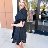 The Adeline Mini Dress - Black-510 Mini-ENTRO-July & June Women's Fashion Boutique Located in San Antonio, Texas