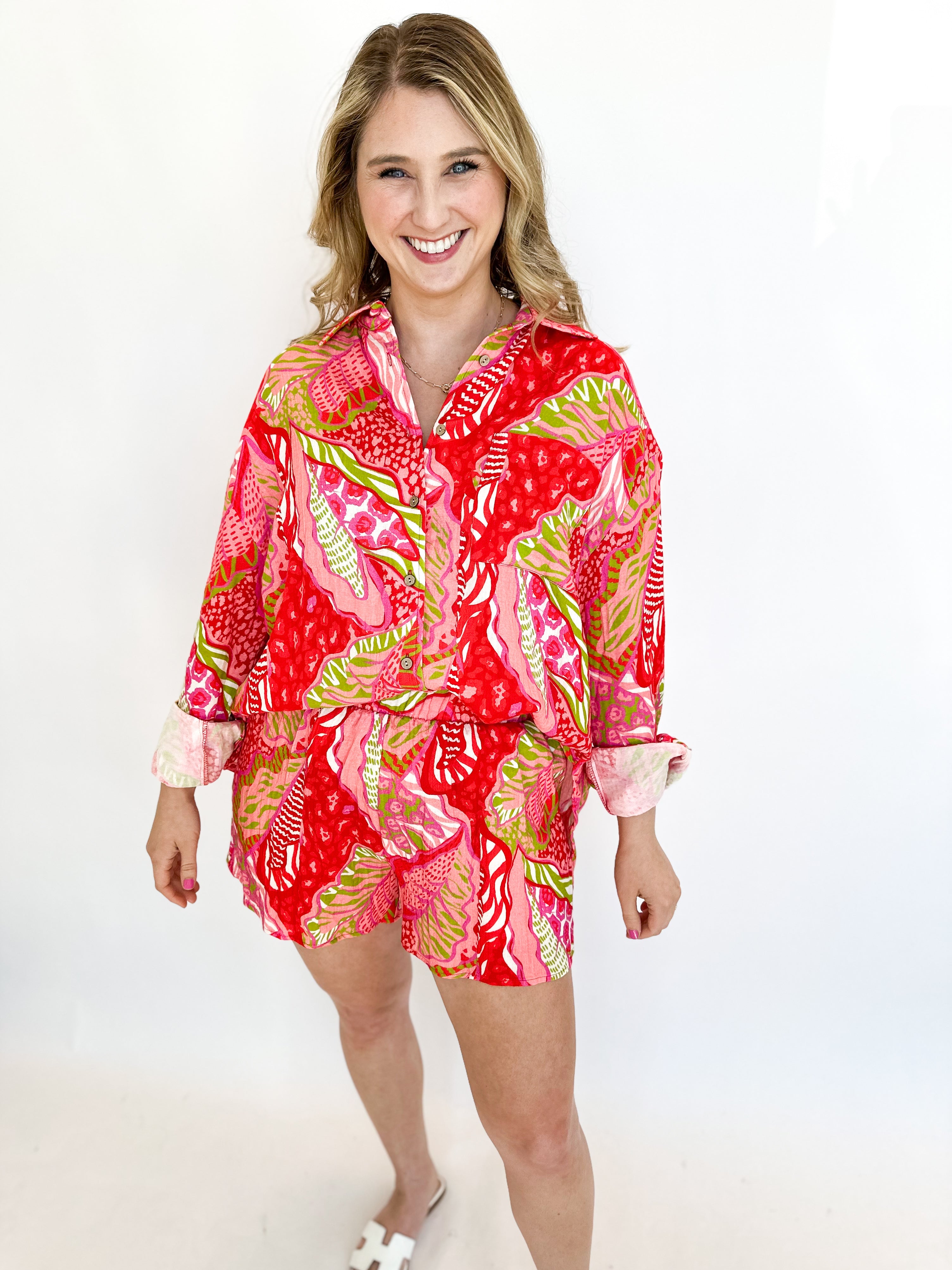 Cabo Gauze Set-300 Athleisure/Lounge-FANTASTIC FAWN-July & June Women's Fashion Boutique Located in San Antonio, Texas
