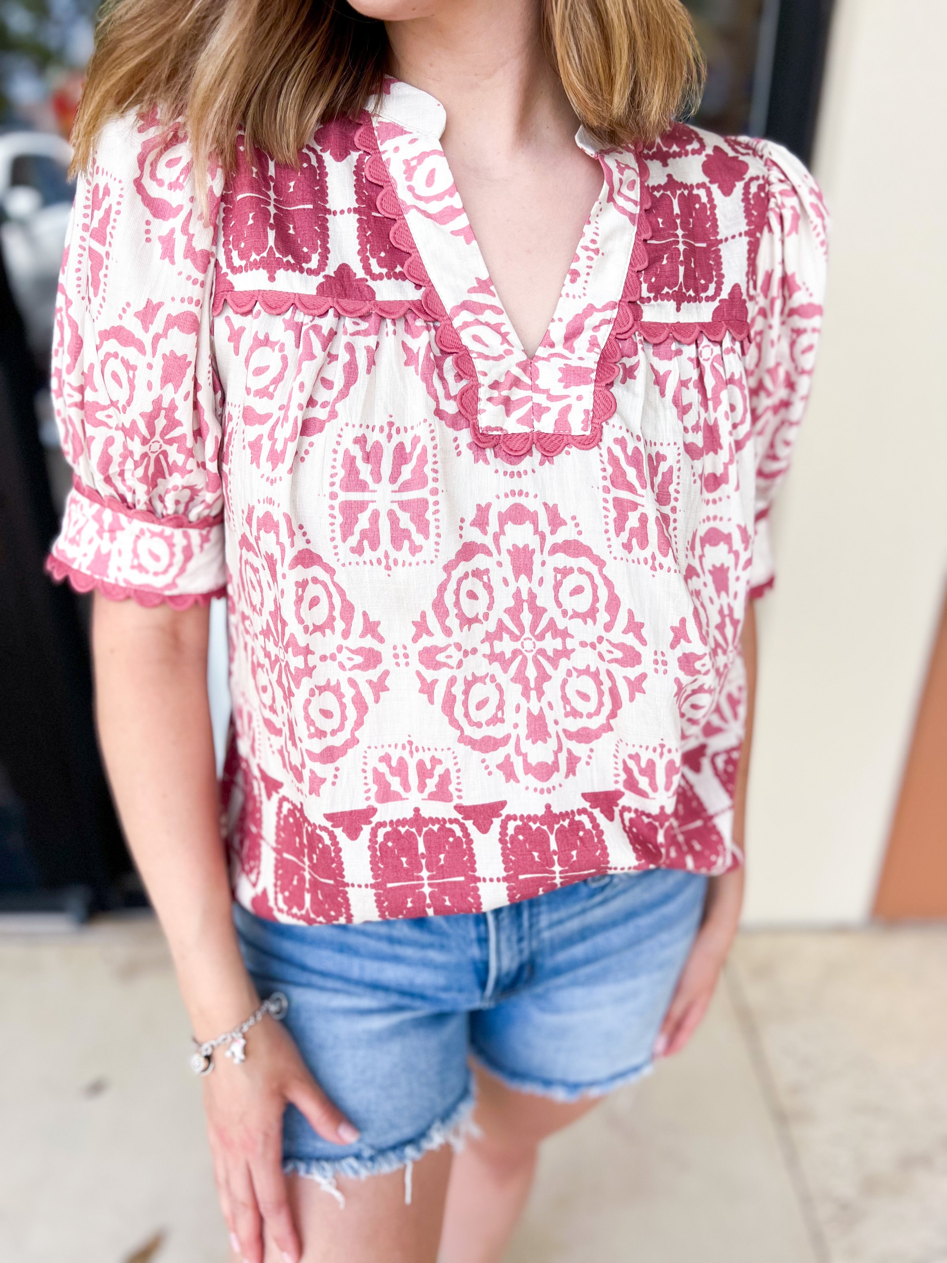 The Kit Blouse-200 Fashion Blouses-ENTRO-July & June Women's Fashion Boutique Located in San Antonio, Texas