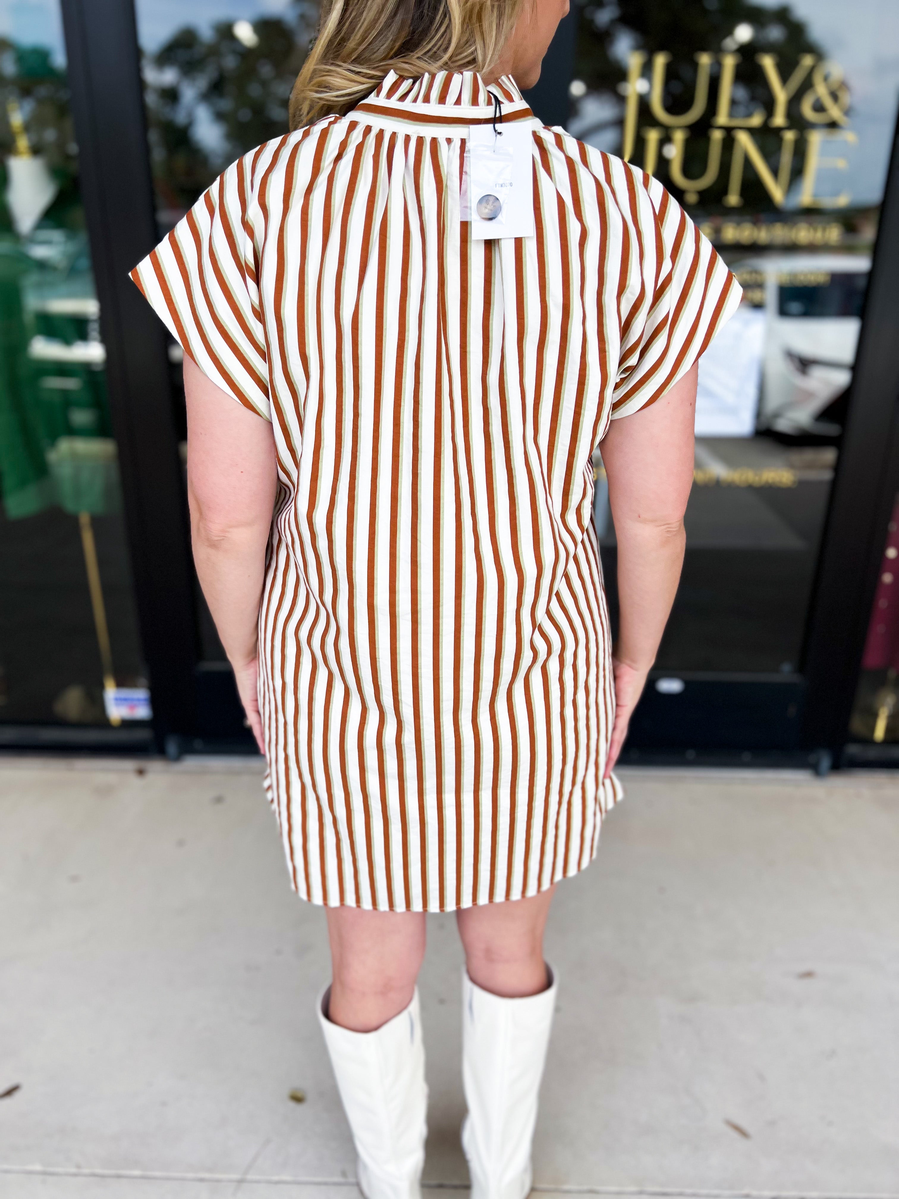 THML - Button Up Mini Dress-510 Mini-THML-July & June Women's Fashion Boutique Located in San Antonio, Texas