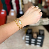 Stretchy Beam Pearl Bracelet - Easton Elle-110 Jewelry & Hair-Easton Elle-July & June Women's Fashion Boutique Located in San Antonio, Texas